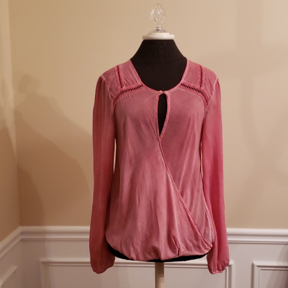 Free People Heather Red Top EUC size Medium